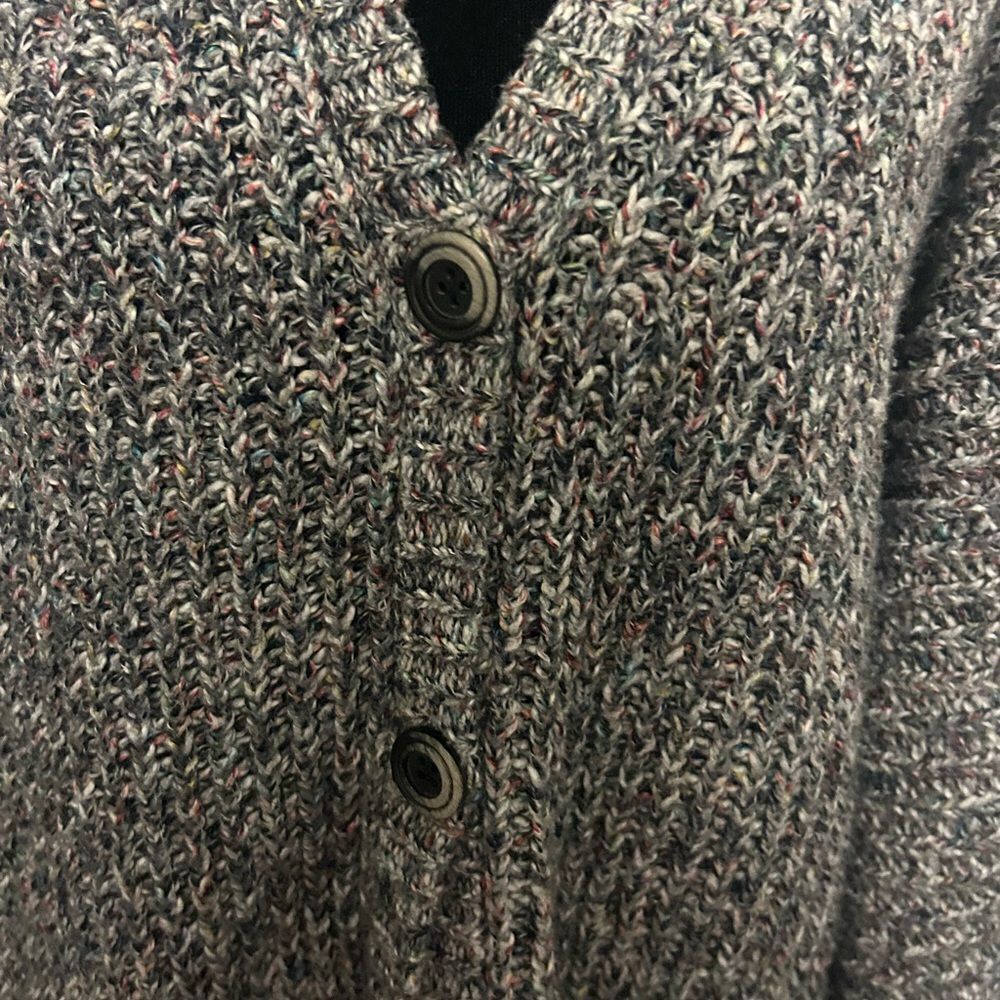 Cabi Cozy Gray Knit Cardigan Sweater Small - Picture 3 of 6